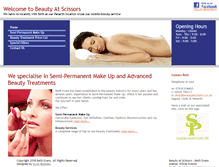 Tablet Screenshot of beautyatscissors.co.uk
